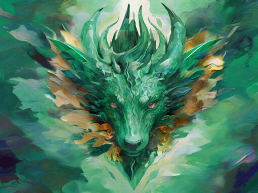 Summer Emerald Dragon Activation with touches of Gold